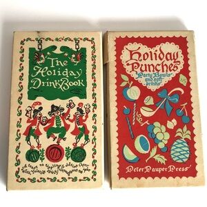 Vintage Holiday Drink Books (2)